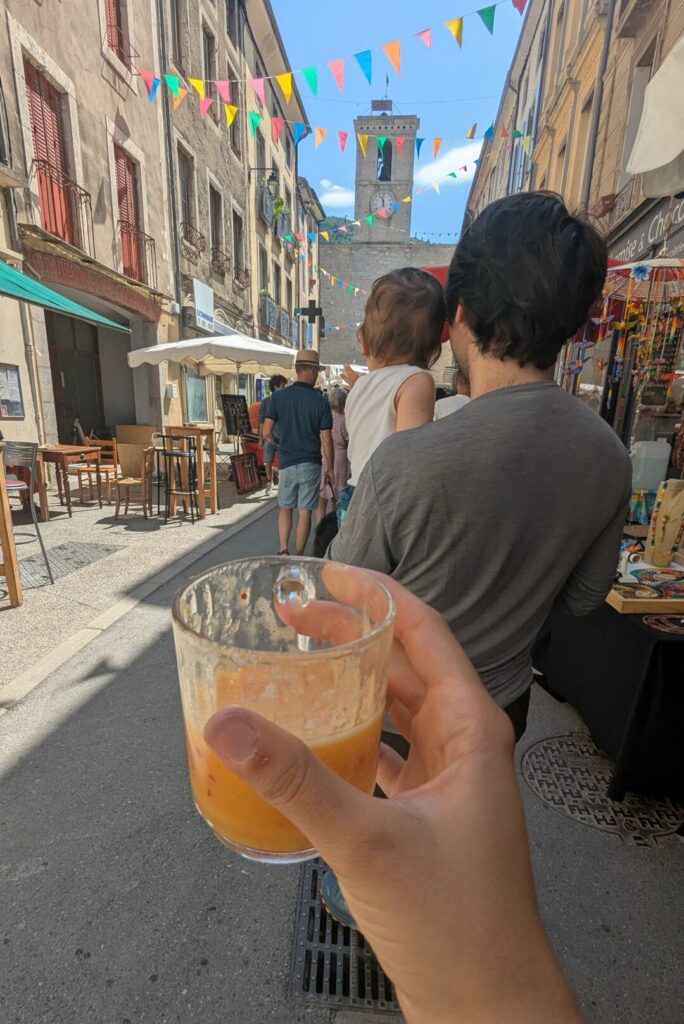 Smoothie au marché de Saillans