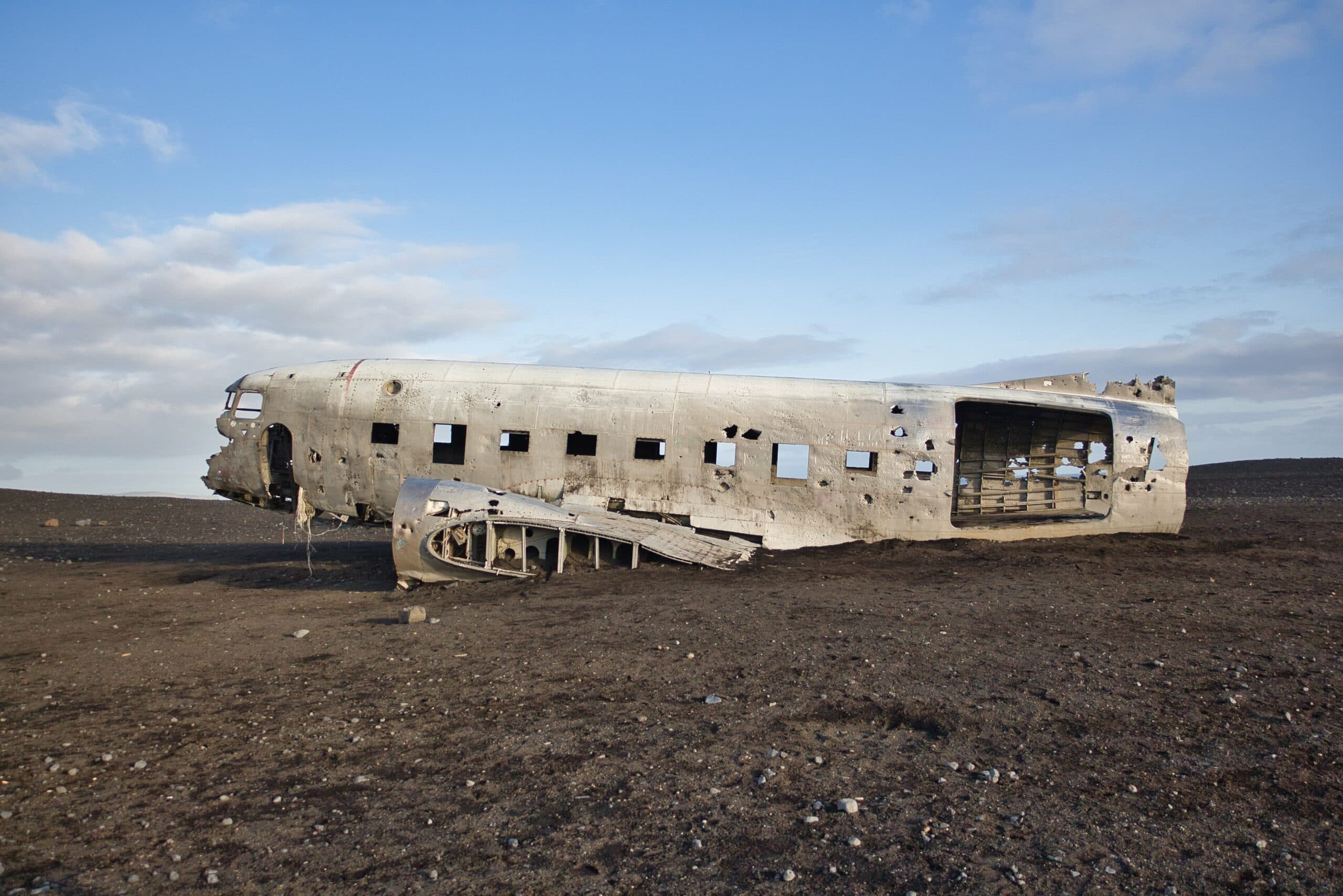 Épave d'avion en Islande