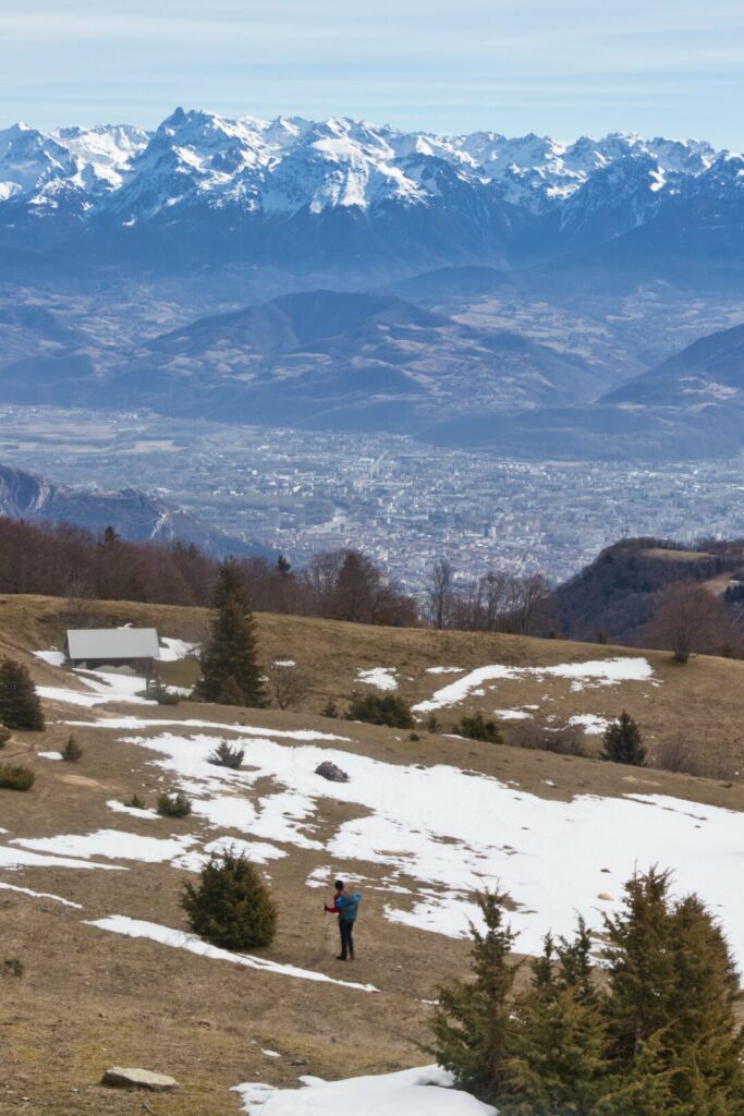 Le plateau de Sornin face à Grenoble