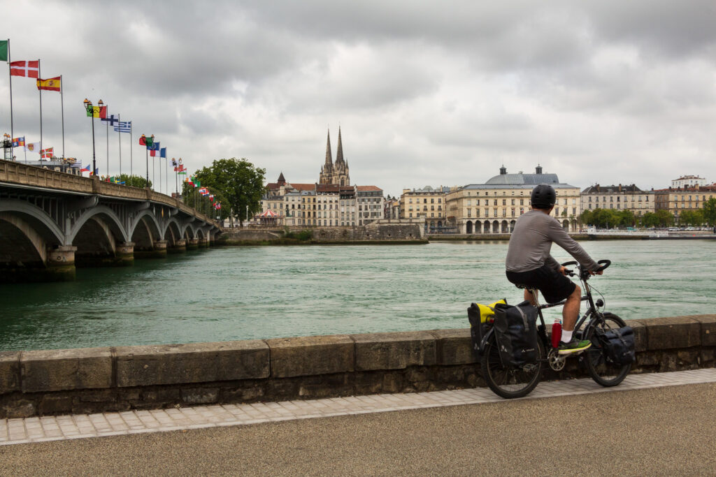 Voyage à vélo à Bayonne